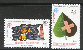 Afbeelding bij: Ver. Europa 1986 - Turkije Mi 2738-39 postfris ( A)